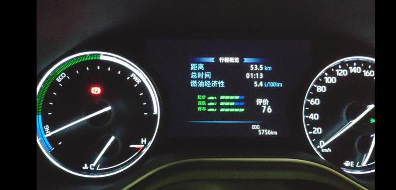 亚洲龙 昨天进上海市区，来回的油耗，非常不错哦。去的时候，急加速多一点，所以5.4升，回来就慢悠悠开了，油耗就下来了。还拍了延安路附近的夜景。