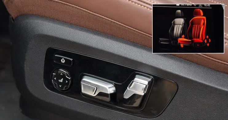 宝马x5(进口) 2019款xDrive40i的前排门板扶手和中央扶手箱盖也带有加热功能，这样的小意料之外的暖流也绝对让人感到惊喜。