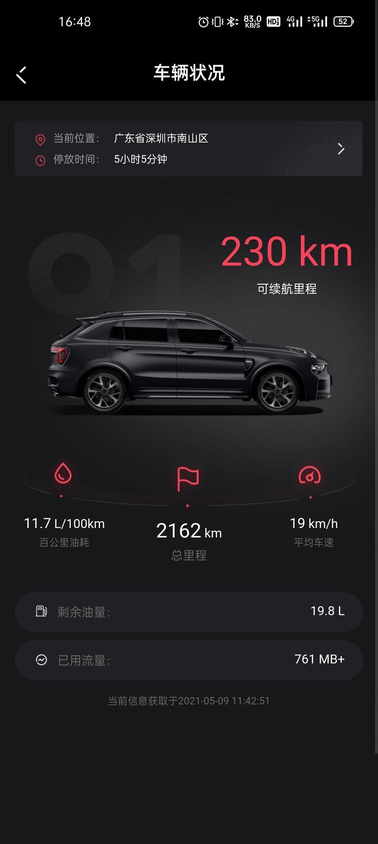 领克01 2021.3.11提的车，差不多两个多月了。深圳南山区科技园，基本上上下班开车，油耗快12了，高速还没有跑过。