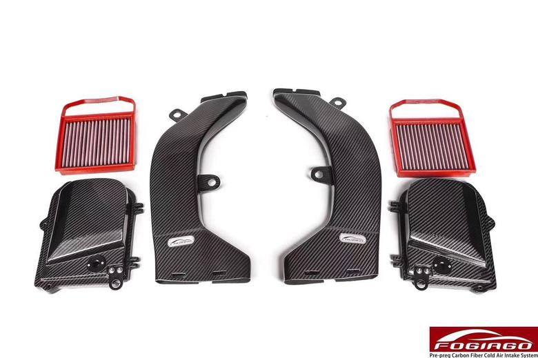 奔驰glc amg 新品上市‼️FOGIAGO✕BenzAMGGLC433.0T赛道版热压干碳纤冷进气风箱套件（可选配干碳纤入风口）‼️