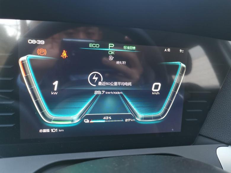 宋pro ev 提车第三天，里程测试报告：52%的电，只跑了96公里！！！（北京地区，室外温度 10度左右）。冬天不敢开空调了，穿羽绒服开电动车吧。