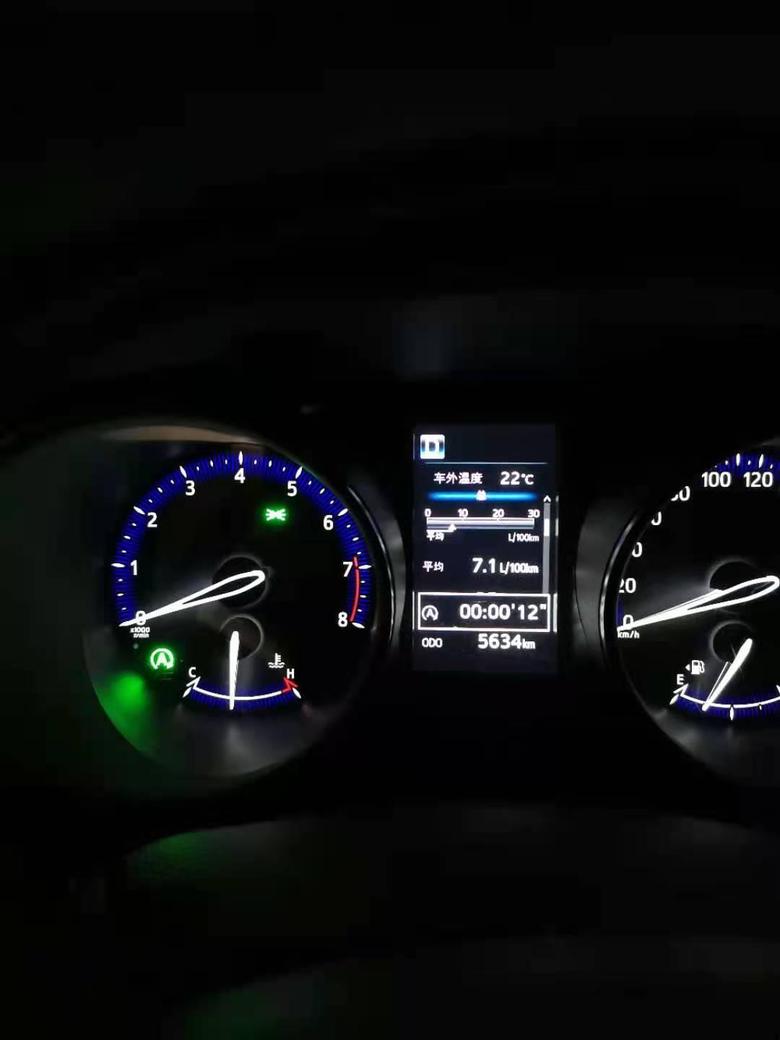 丰田c hr 停车踩刹车的时候这个灯亮起，和总公里数上面显示的白色的四个零数字是怎么回事