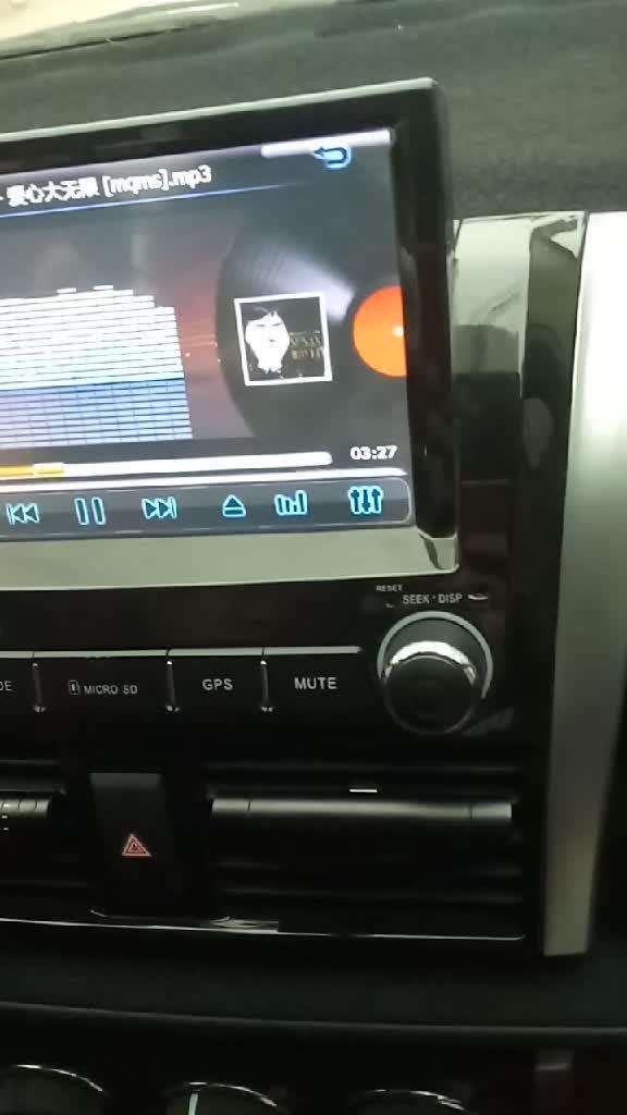 丰田威驰安装的大屏幕导航，不错吧？好看吧？