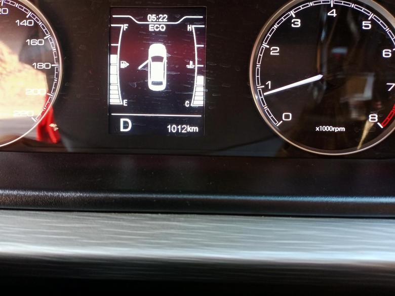 艾瑞泽5燃油表是这样一个标段一个标段的显示吗？