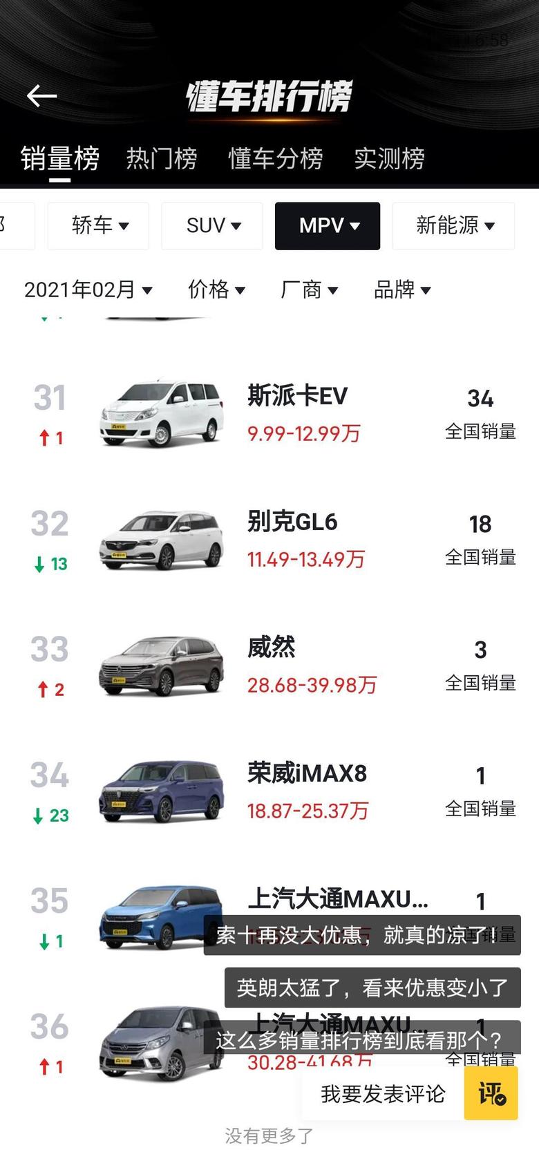 荣威imax8为什么这款车2月份销量才一辆