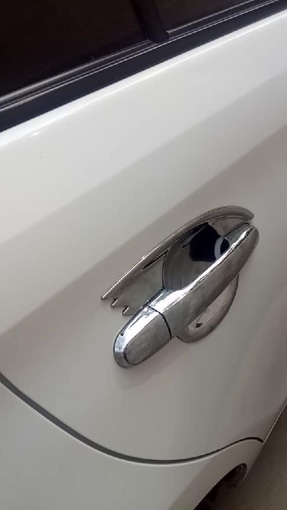 威驰车安装的电镀门把手，很不错，漂亮。
