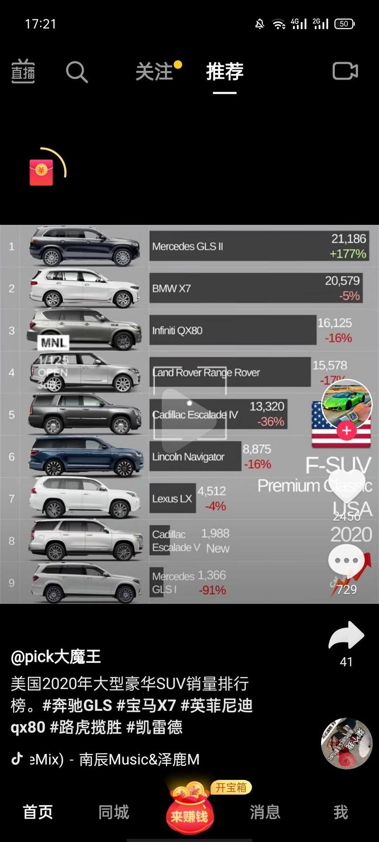 英菲尼迪qx50英菲尼迪qx80夺得大型豪华SUV第三名，去年是第一名！是国人不懂车了，什么雷克萨斯在百万级suv上都是弟弟，国内却要加价卖。。。