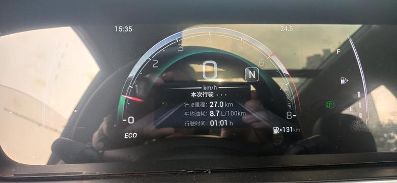 传祺m6?能耗分享坐标北京，二十多公里，油耗8.7。路真是太堵了，四环到五环能开40分钟，高速都在堵，不过正好开窗放放味，还没上牌，没法贴膜，真晒呀。