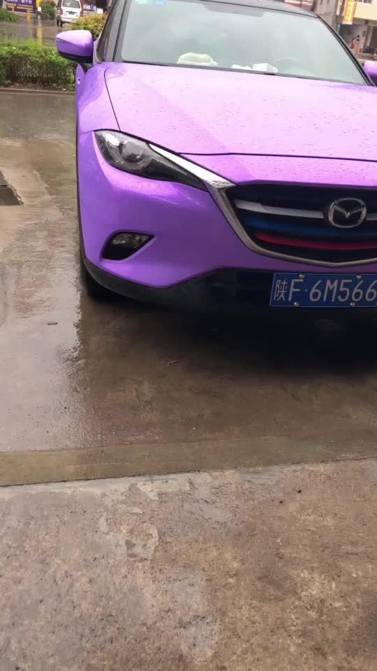 马自达cx4 原车红色改色双色糖果紫