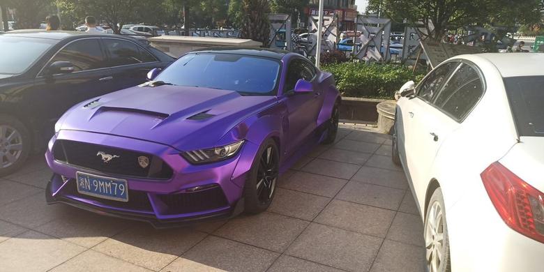 mustang 大家看看这是什么车紫色的