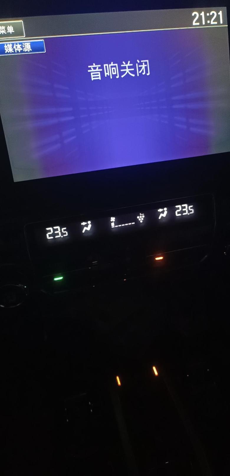本田ur v-2021年7月15号买的usv2.0四驱，这几天晚上打开灯光车内空调面板不亮，请问是设置的问题吗？求解！