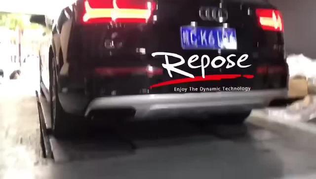 奥迪Q73.0Trepose运动排气原地开启阀门视频