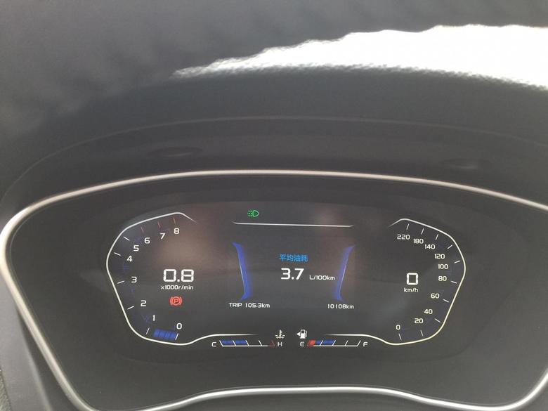 远景x6 远景SUV2018款购车10个月口碑评价:油耗：2018年8月提的吉利远景SUV18款手动豪华版远景SUV，开了10000多公里，今天一次长途700公里高速，油耗从6.3跑到3.7，出发前加满一箱油，到目的地还剩三格多，确实是省油。