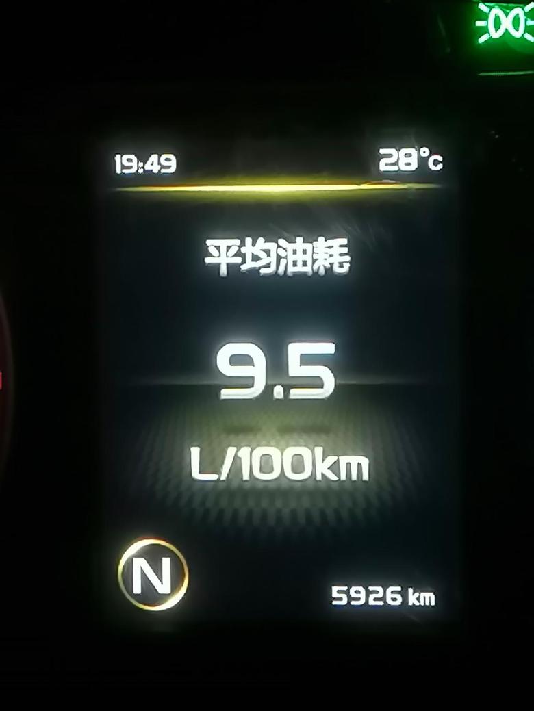 远景x6 新车X6，三个月，开了5600公里，现在油耗9.5，我想问问这个油耗算不算正常？？？