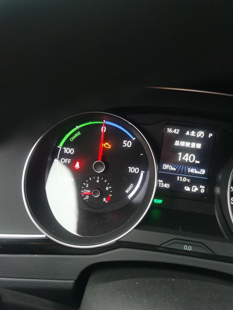 迈腾gte今年中秋节提的车，1340公里，故障灯亮了，怎么个情况