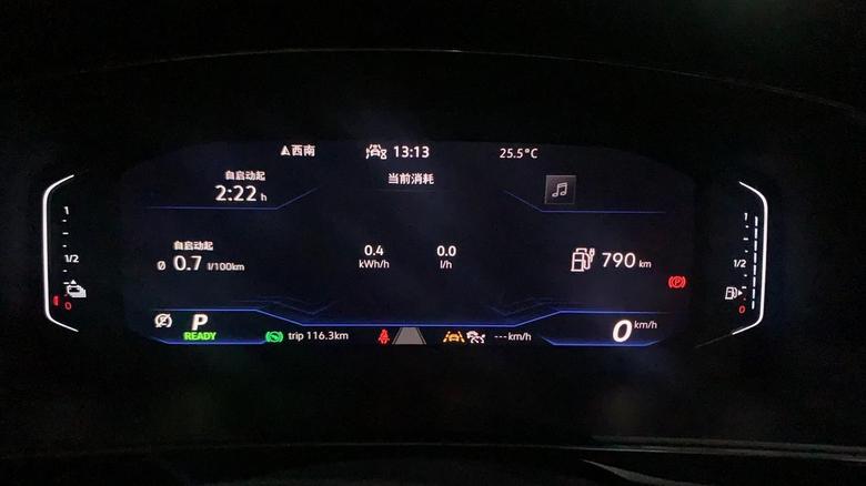 途观l phev各位老司机，请假一下为什么加满油显示屏还是显示刻度线以下，需要加油？