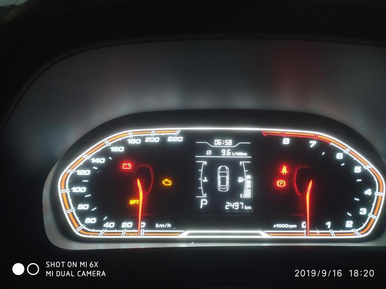 瑞虎3X油表显示如图:请问车友们这是还有多少升汽油？