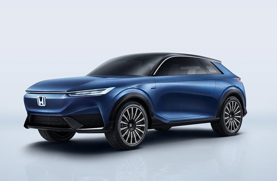 本田suv e:2020HondaSUVE:Concept，本田官方发布的纯电概念车，看上去很运动