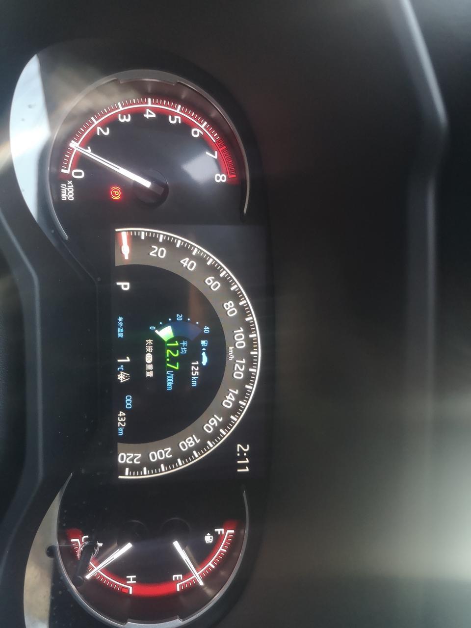 rav4荣放刚购买的2.0两驱顶配，400多公里，中控显示12.4油耗，正常吗