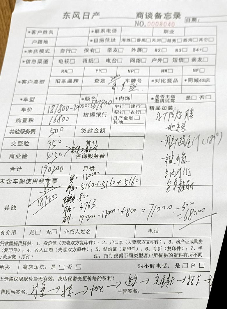 天籁 坐标广州，2.0L舒适白，18.48落地，会不会被坑了？？