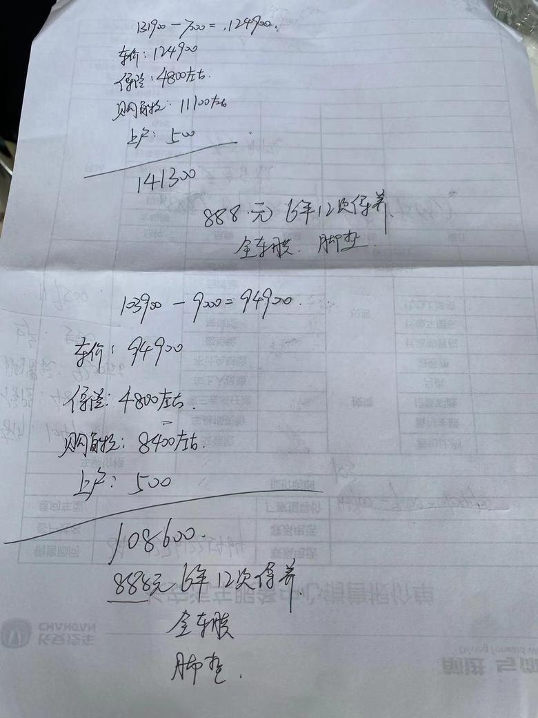 逸动 昨天去徐州的一家4S店，销售给报的价格，6年12次保养还需要加888元，优惠9000