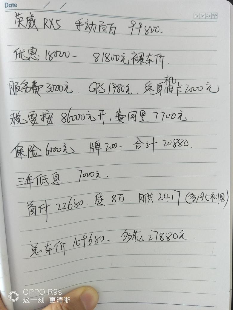 大家帮忙看看，荣威RX5手动百万2020这个价格贵不贵，谢谢啦！