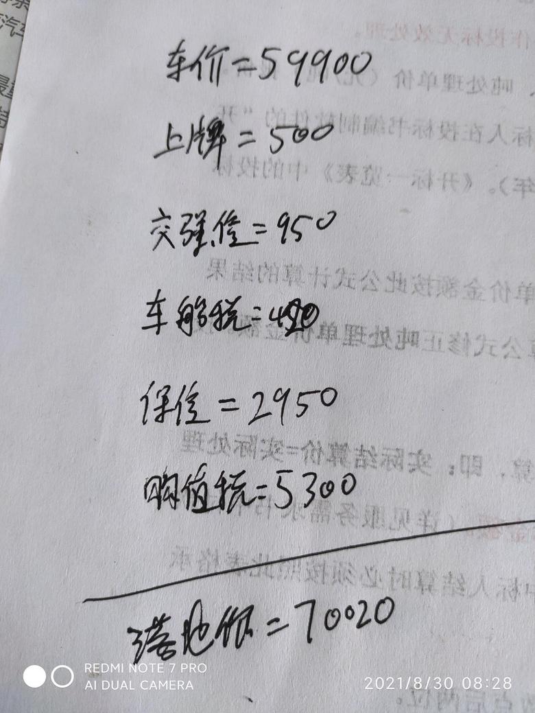车友们，我地址上海昨天刚定的2021款7月份出厂的瑞虎3xCVT红枣版落地7.02万贵了么？
