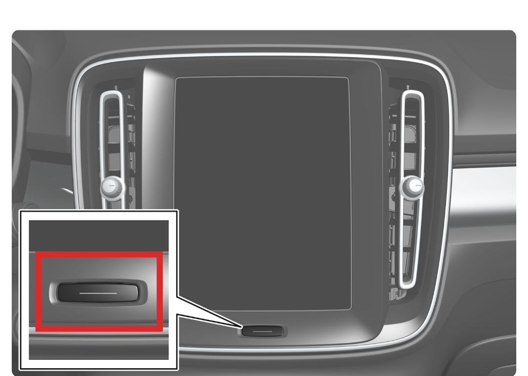 沃尔沃s90 22款，S90如何关闭多媒体屏幕呢？是长按下图红色框内的按键吗？需要长按多久了，试了好多次没关闭。另外经常出现“正在冷却信息娱乐系统”，如果不开空调的话，散热时风扇响起来车内很吵啊