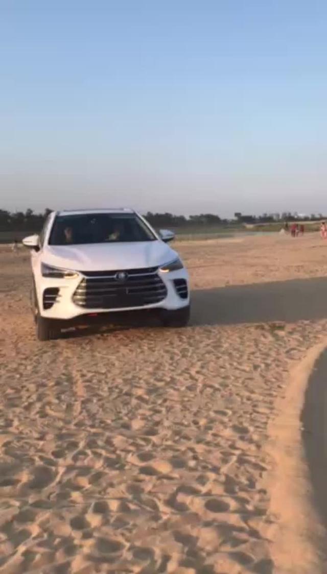 唐dm 海滩玩沙子