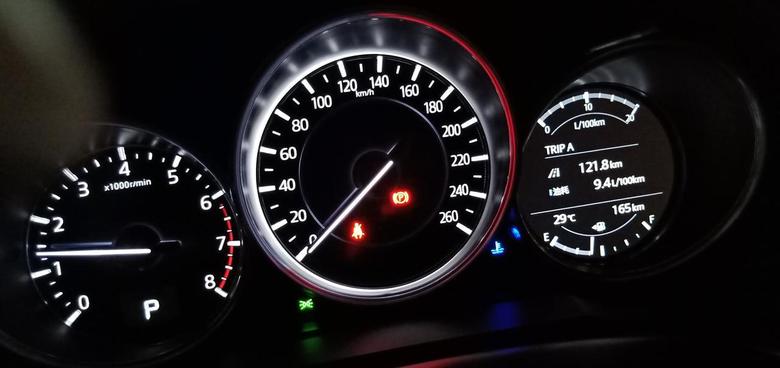 阿特兹 冷车启动的时候仪表盘这个蓝色指示灯是什么意思，车热了以后就没了