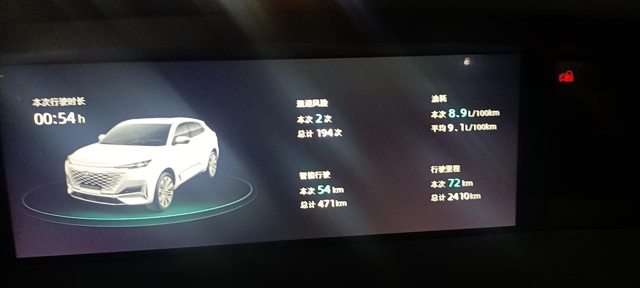 长安uni k-自己开油耗8.2，定速巡航8.9?