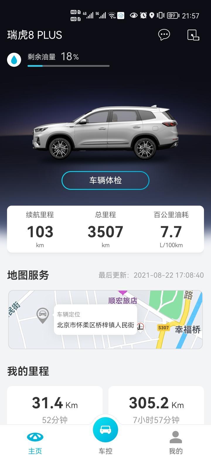 瑞虎8 plus 北京，瑞虎8p，豪享版，紫色，七座，2021.6.20日提车，截止8.23日公里数3507，因个人原因出售，有要的吗？