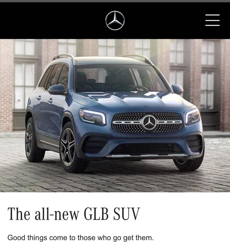 奔驰glb 就个人而言，还是很喜欢GLB这车的款型，当然，也是因为没钱买GLS如果国产的1.3T高功率版，也就是GLB200，高配车型有CarPlay，真的就出手了。（觉得等不来2.0T，不会国产）
