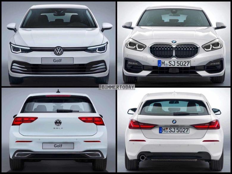 德系两箱经典车型几乎同时迎来换代，高尔夫8代和全新宝马1系你更喜欢哪一个呢？