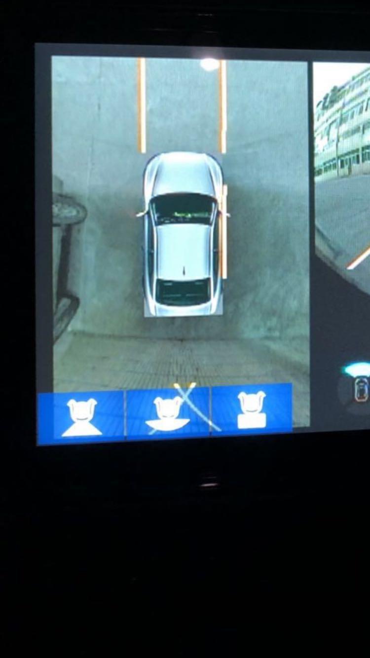 2019款缤智1.5L豪华版换了飞歌GS2大屏，加装道可视360全景，怎么关掉原车三个视角，蓝色部分三个白色视角，如图，