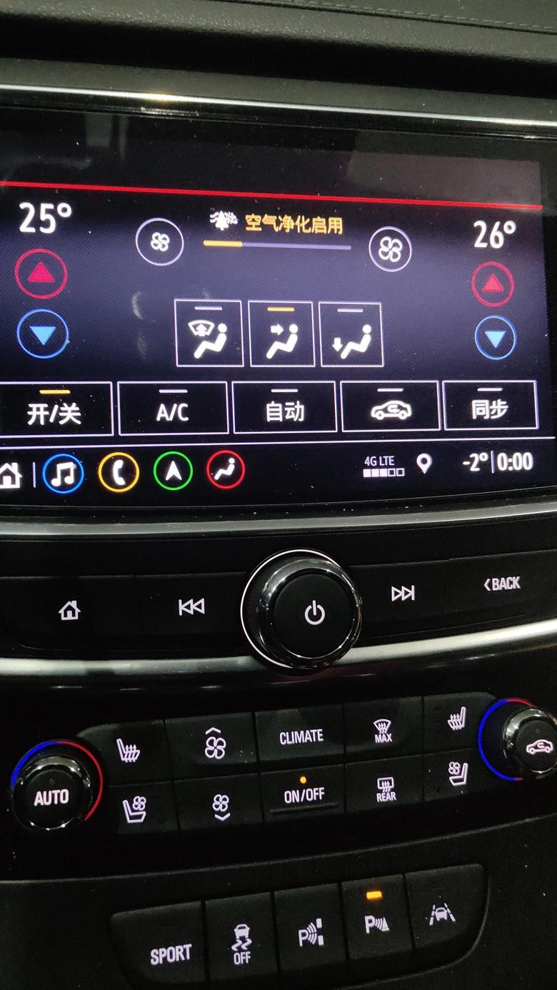君越的空调左右的温度是车内前后分区还是左右分区？