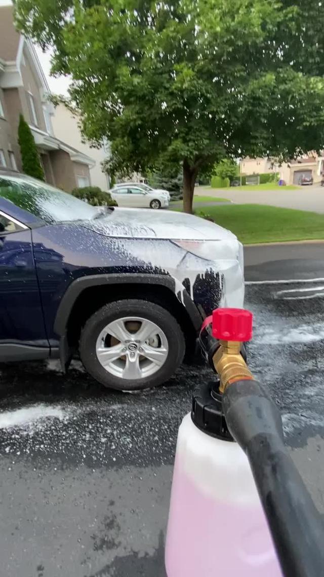 rav4荣放 打个泡泡自己洗车是个享受的过程