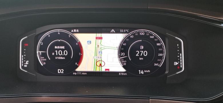 途岳 2019款豪华版改液晶仪表盘和主动胎压显示