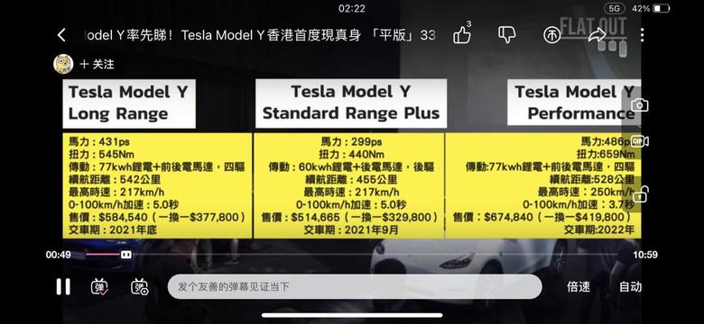 model y 香港的y标续居然是三元锂电池啊……