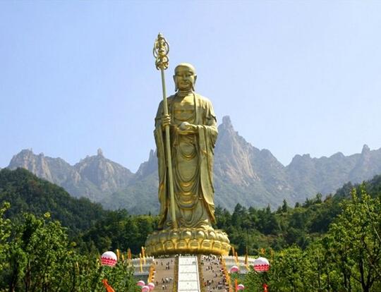 九华山地藏菩萨铜像